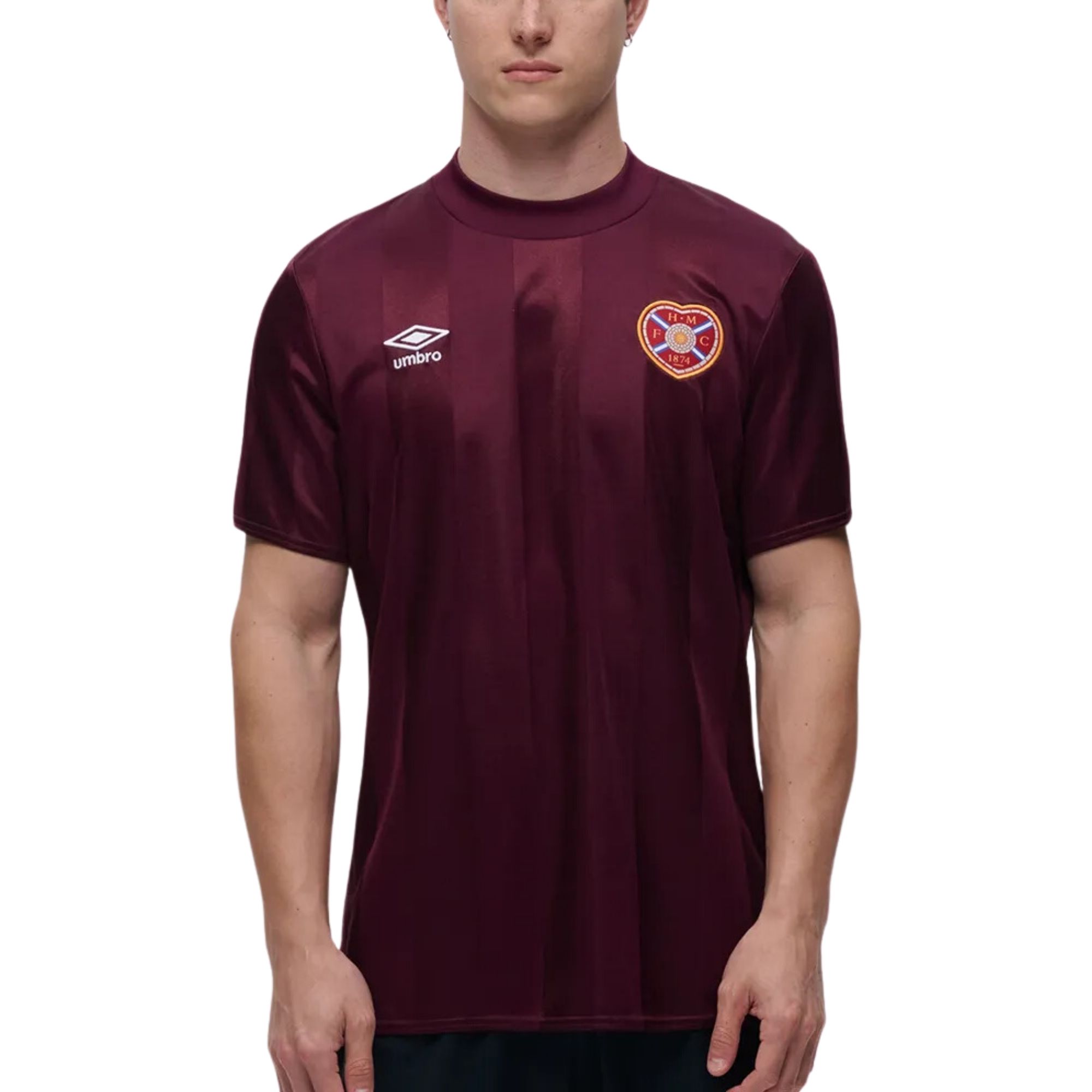 Camisa Heart Of Midlothian I 24/25 Umbro Masculino - Vinho