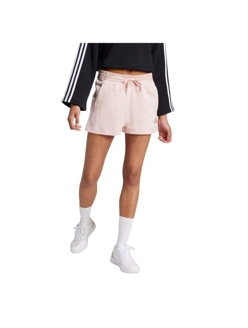 Shorts Adidas Moletinho All Szn Feminino - Rosa Claro