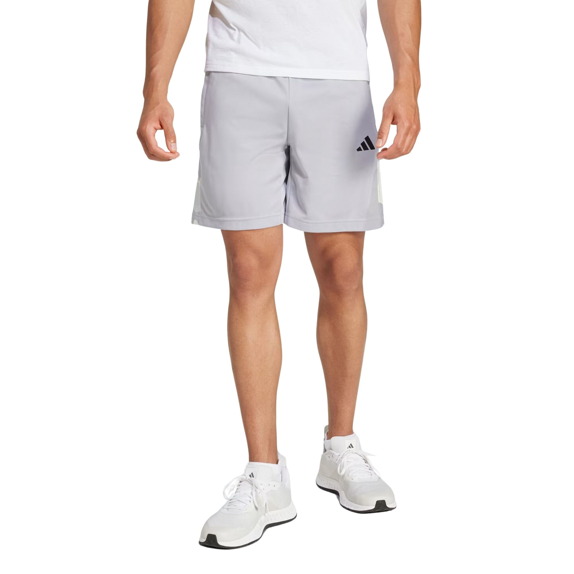 Shorts Adidas Treino Camuflado Train Essentials masculino - Cinza Claro