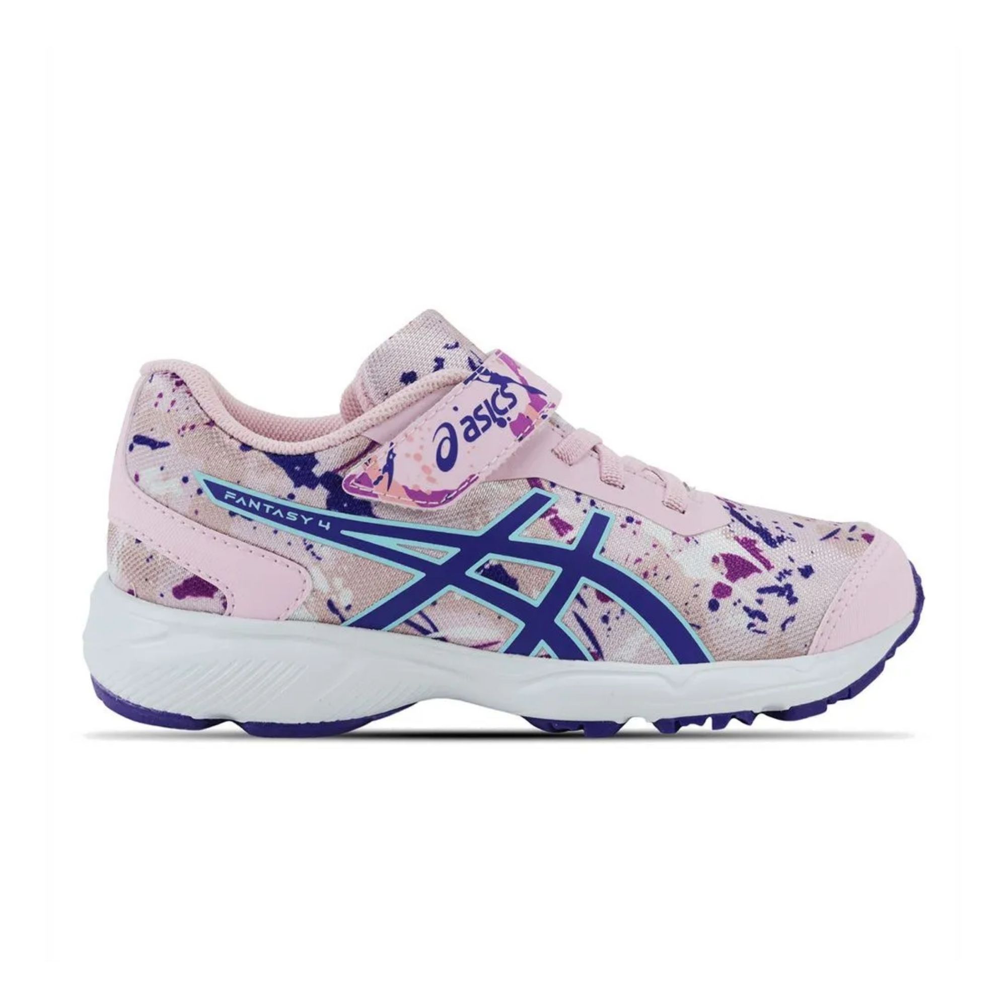 Tênis Asics Fantasy 4 Infantil - Rosa/Branco