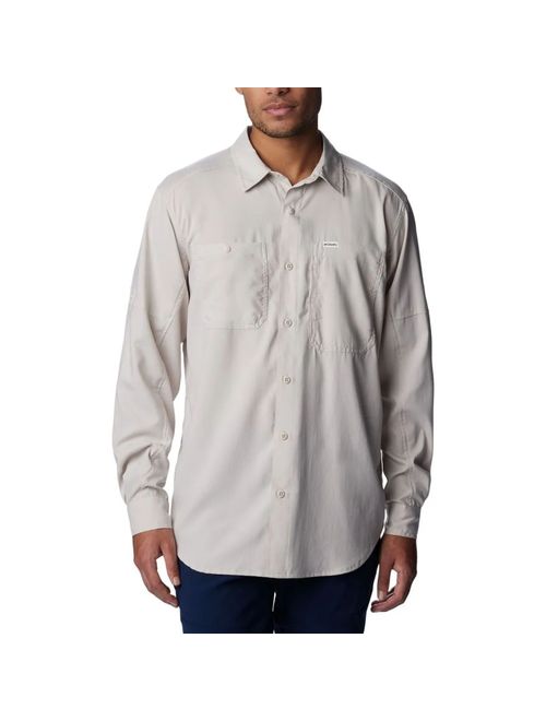Camisa Manga Longa Columbia Silver Ridge II Utility Lite Masculino - Bege