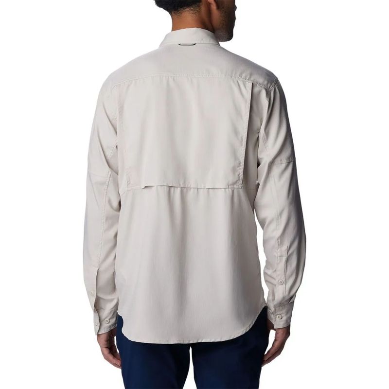 camisa-manga-longa-columbia-silver-ridge-ii-utility-lite-masculino-bege