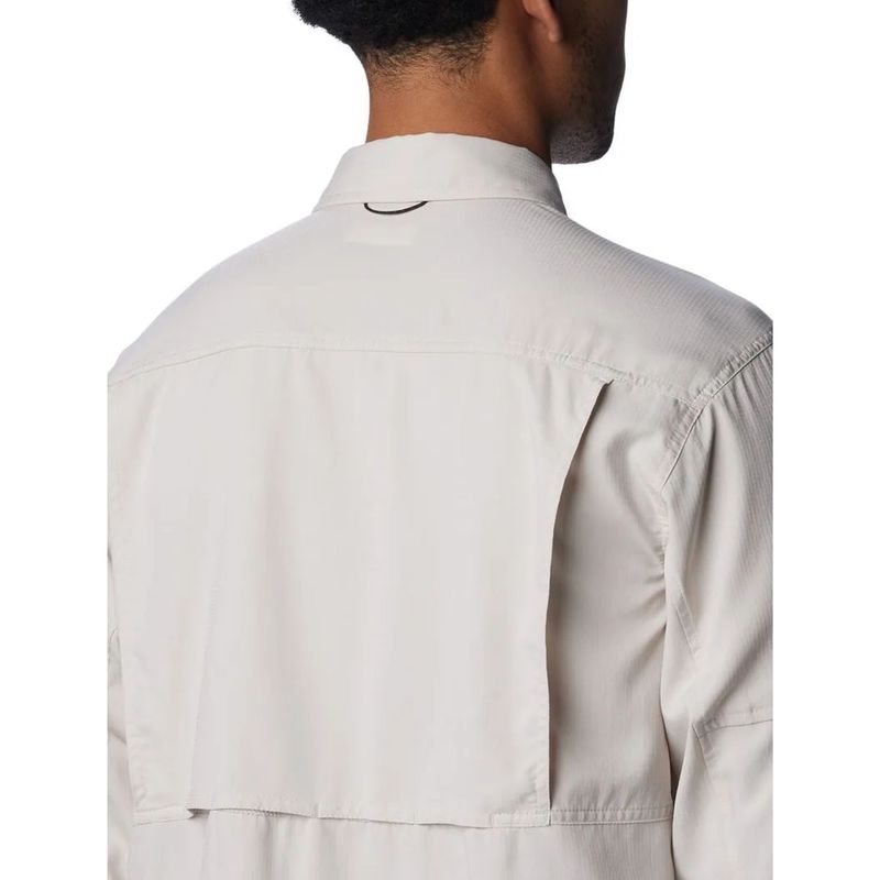 camisa-manga-longa-columbia-silver-ridge-ii-utility-lite-masculino-bege