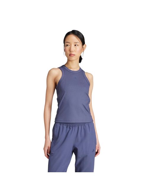 Regata Adidas All Gym Seasonal Rib Tonal Feminina - Marinho