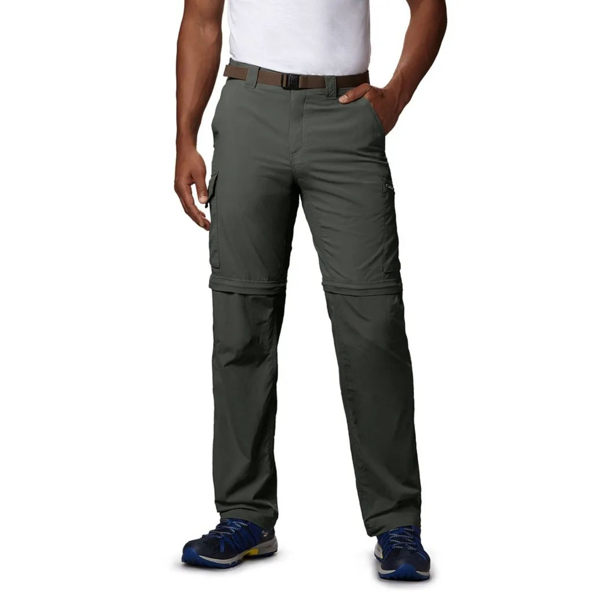 Calça Columbia Silver Ridge Convertible Masculina - Cinza Escuro