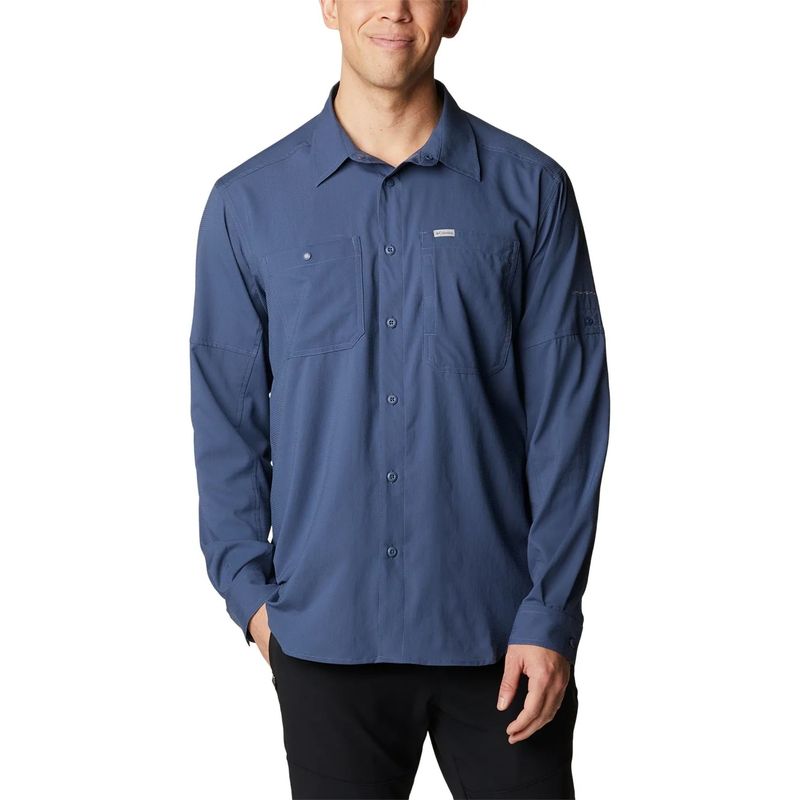 camisa-manga-longa-columbia-silver-ridge-ii-utility-lite-masculina-marinho