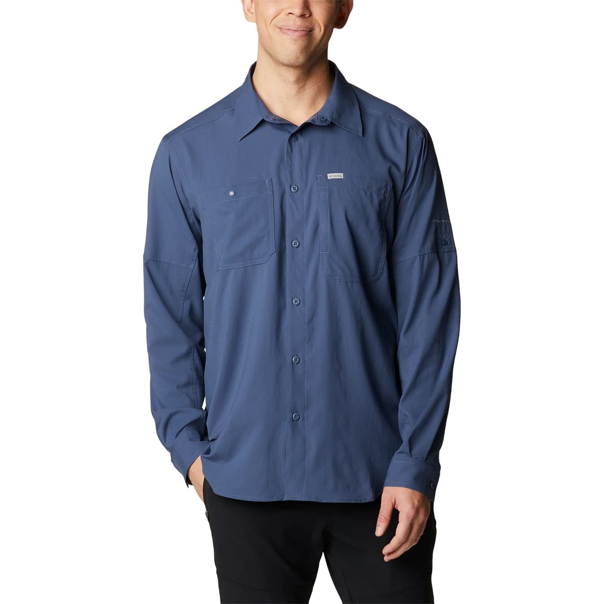 Camisa Manga Longa Columbia Silver Ridge™ II Utility Lite Masculina - Marinho