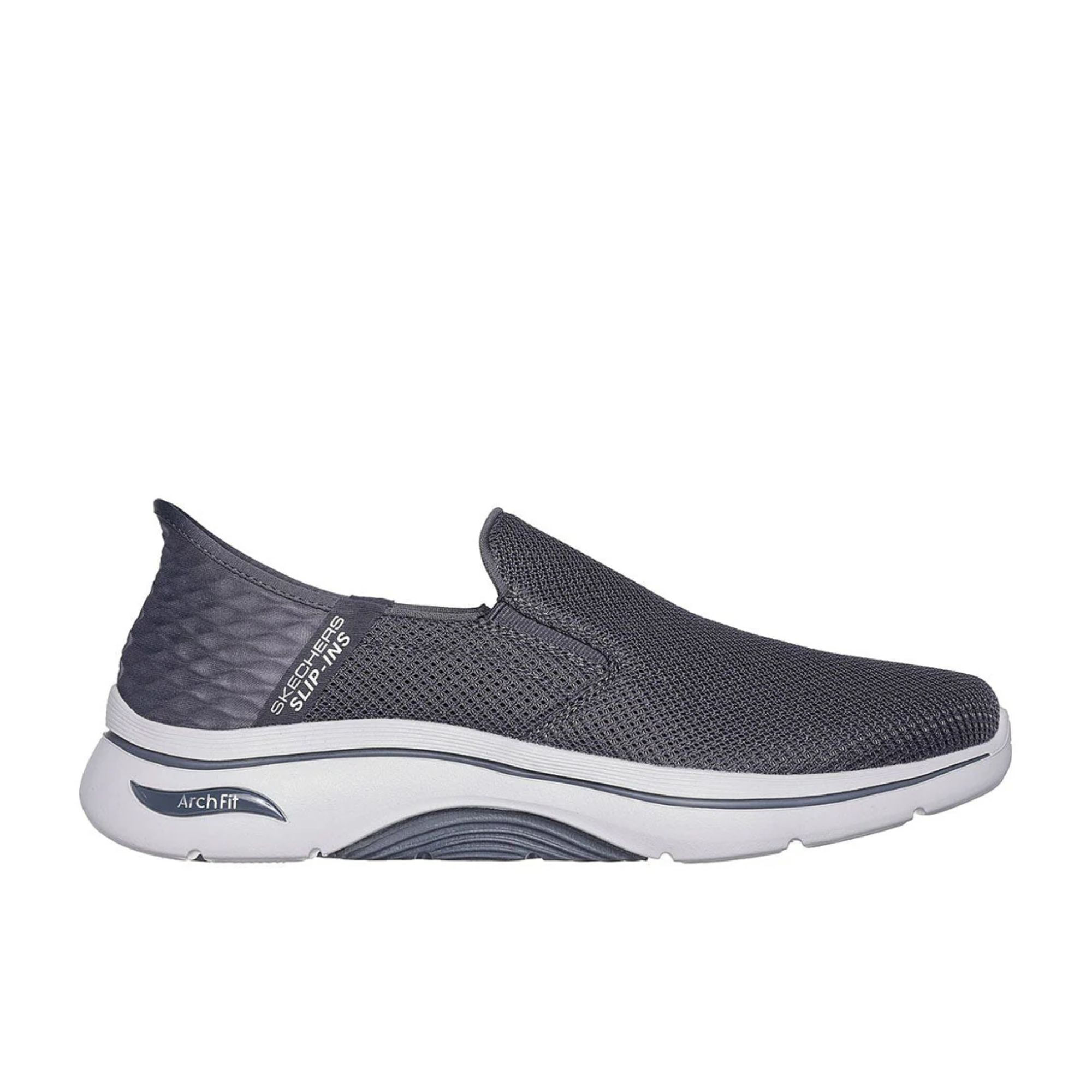 Tenis Skechers Go Walk Arch Fit 2.0 Masculino - Cinza Escuro