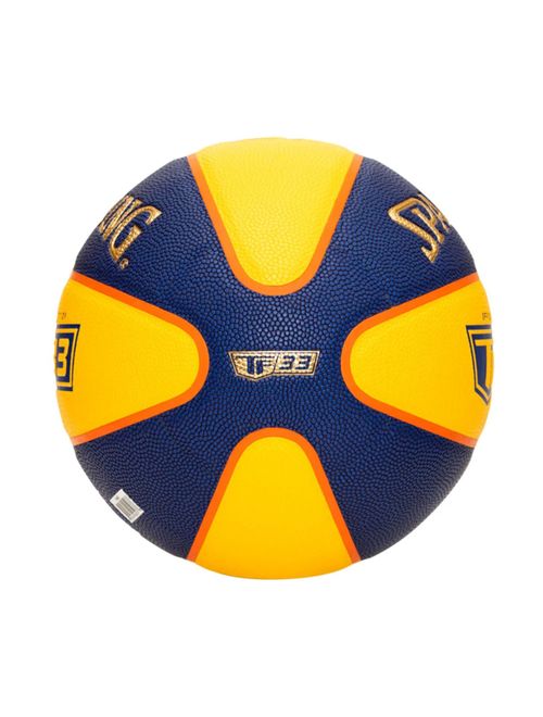 Bola De Basquete Spalding 3X3 Tf 33 Fiba Unissex - Amarela/Azul