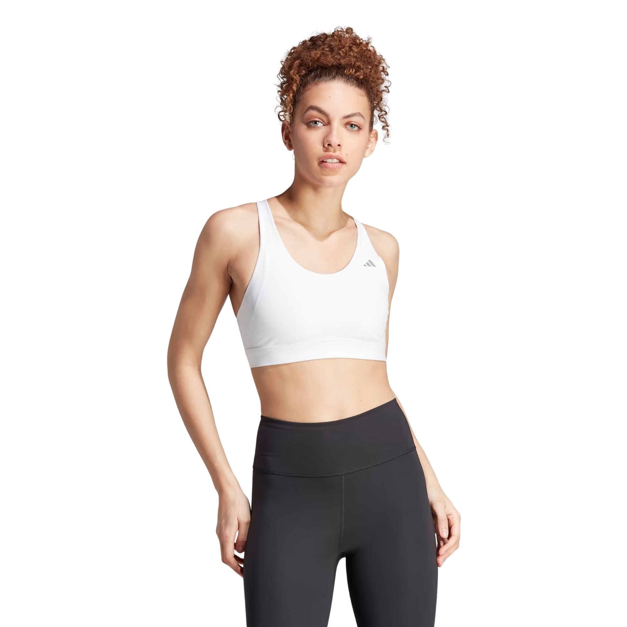 Top Adidas Suporte Medio Ultimate Feminino - Branco