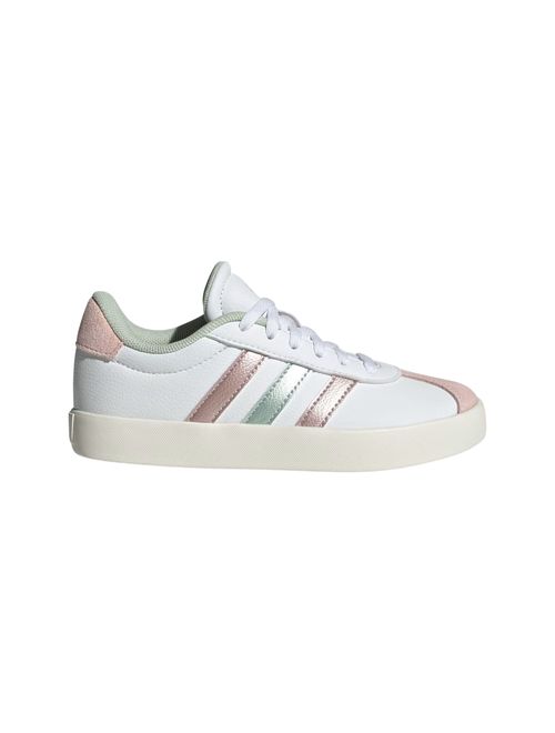 Tênis Adidas Vl Court 3.0 Infantil - Branco/Rosa