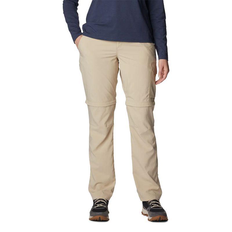 calca-columbia-silver-ridge-utility-convertible-feminina-bege