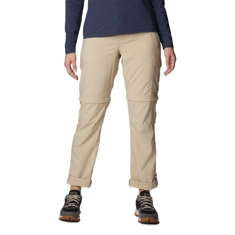 calca-columbia-silver-ridge-utility-convertible-feminina-bege