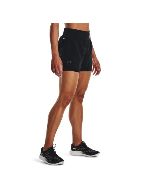 Shorts Under Armour Run Stamina 2In1 Feminino - Preto