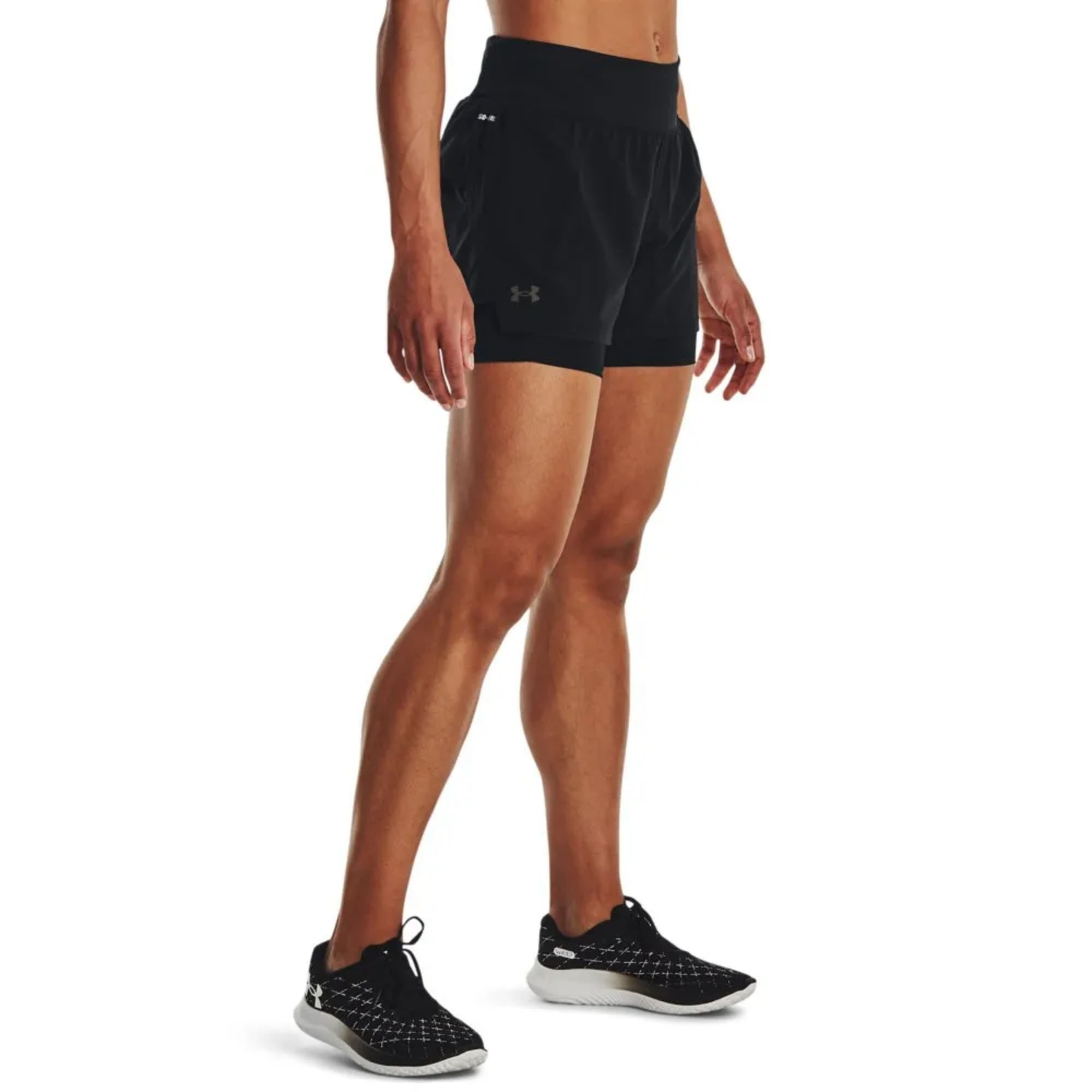 Shorts Under Armour Run Stamina 2In1 Feminino - Preto