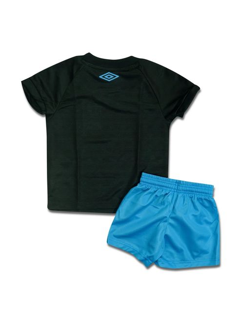 Conjunto Grêmio III 23/24 Umbro Infantil - Preto/Azul