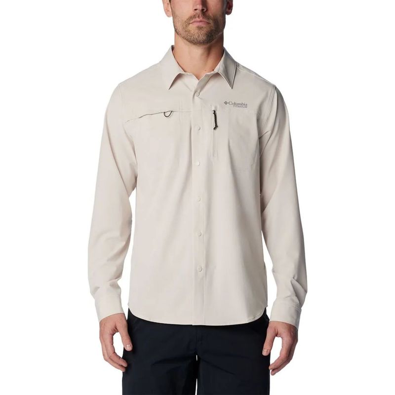 camisa-manga-longa-columbia-summit-valley-masculina-bege