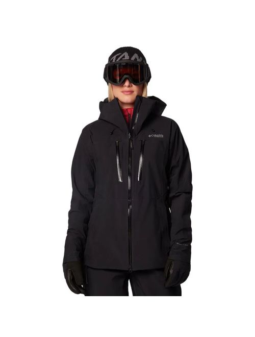 Jaqueta Com Capuz Columbia Platinum Peak Ii 3L Shell Feminina - Preta
