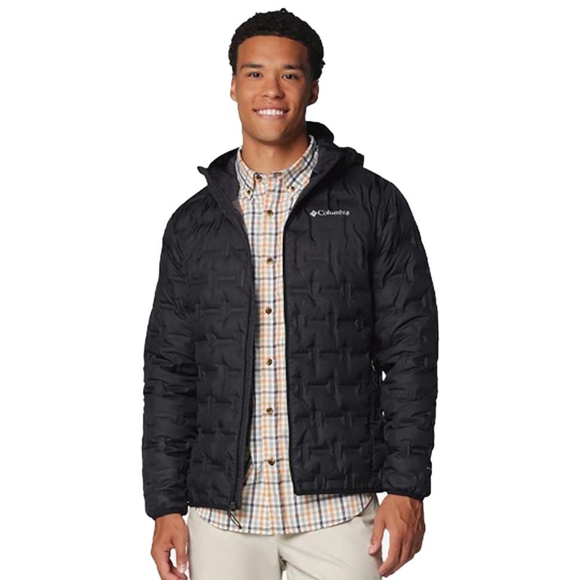 Jaqueta Com Capuz Columbia Delta Ii Down Hoo Masculina - Preta