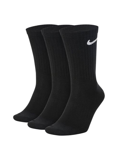 Kit Meias Nike Everyday Lightweight Crew 3 Pares Masculina - Preta