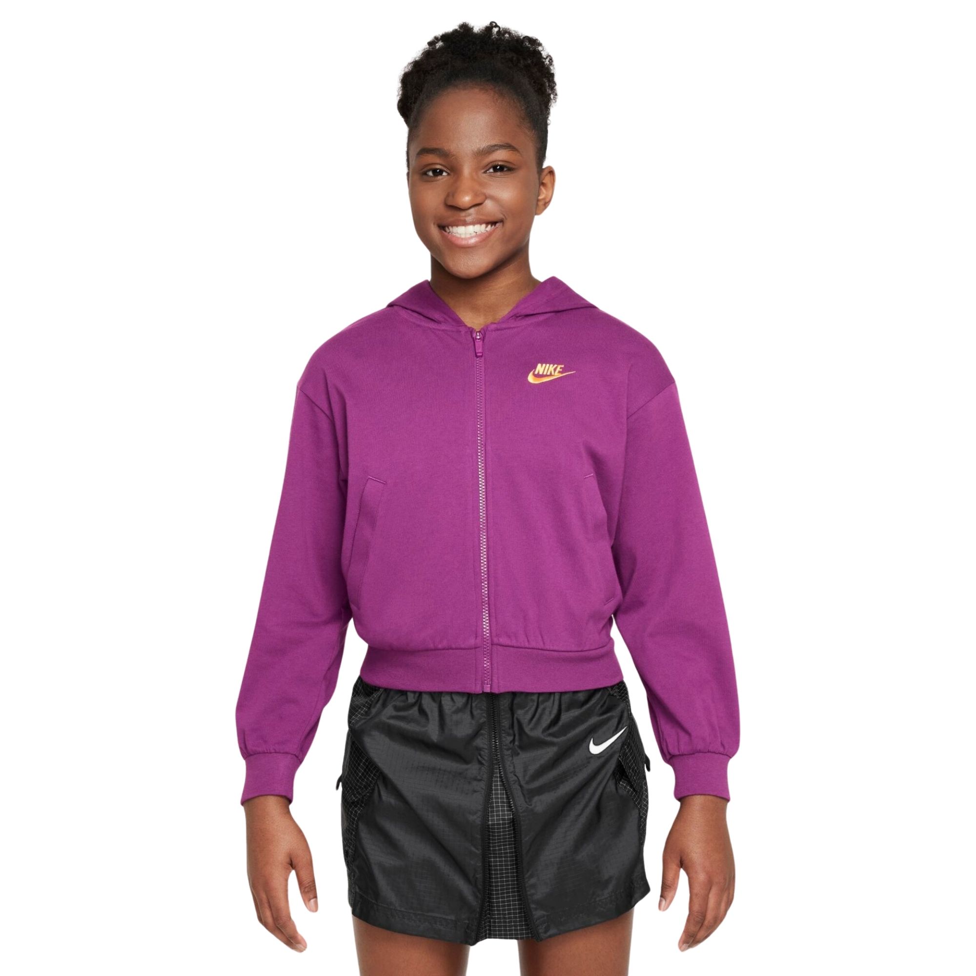 Jaqueta Nike Sportswear Hoodie Infantil - Roxa