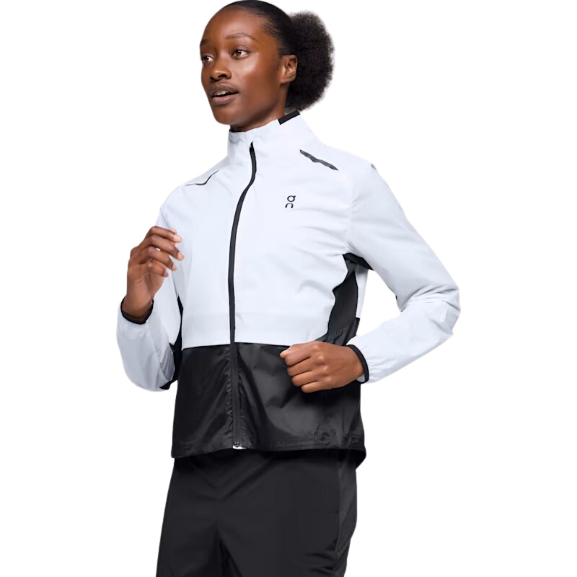Jaqueta On Running Weather Feminina - Branca/Preta