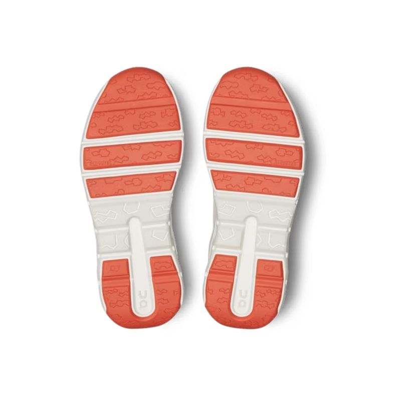 tenis-on-running-cloudleap-infantil-branco-laranja