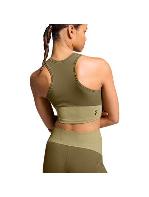 Top On Running Crop Movement Feminino - Verde Musgo