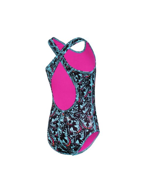 Maiô Speedo Cross Little Papillons Borboleta Feminina - Azul