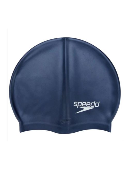 Touca De Natação Speedo Silicone Flat Lisa Unissex - Marinho