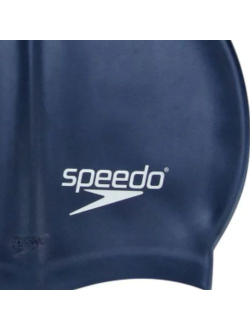 Touca De Natação Speedo Silicone Flat Lisa Unissex - Marinho