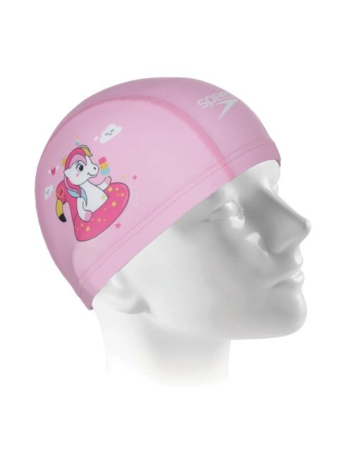 Touca De Natação Speedo Fun Cap Unicórnio Infantil - Rosa