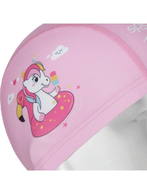 Touca De Natação Speedo Fun Cap Unicórnio Infantil - Rosa