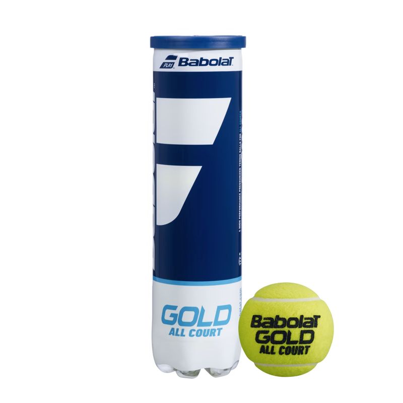 Bola-De-Tenis-Babolat-Gold-All-Court-X4-Unissex---Amarela