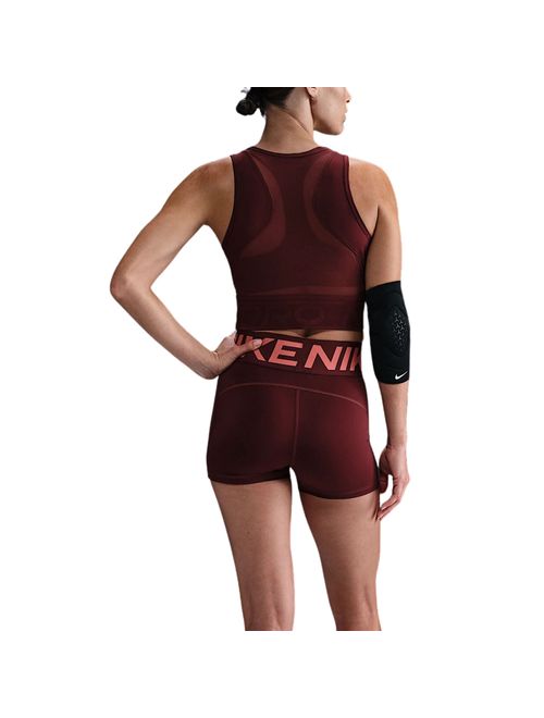 Top Nike Cropped Dri-Fit Tank Feminino - Bordô
