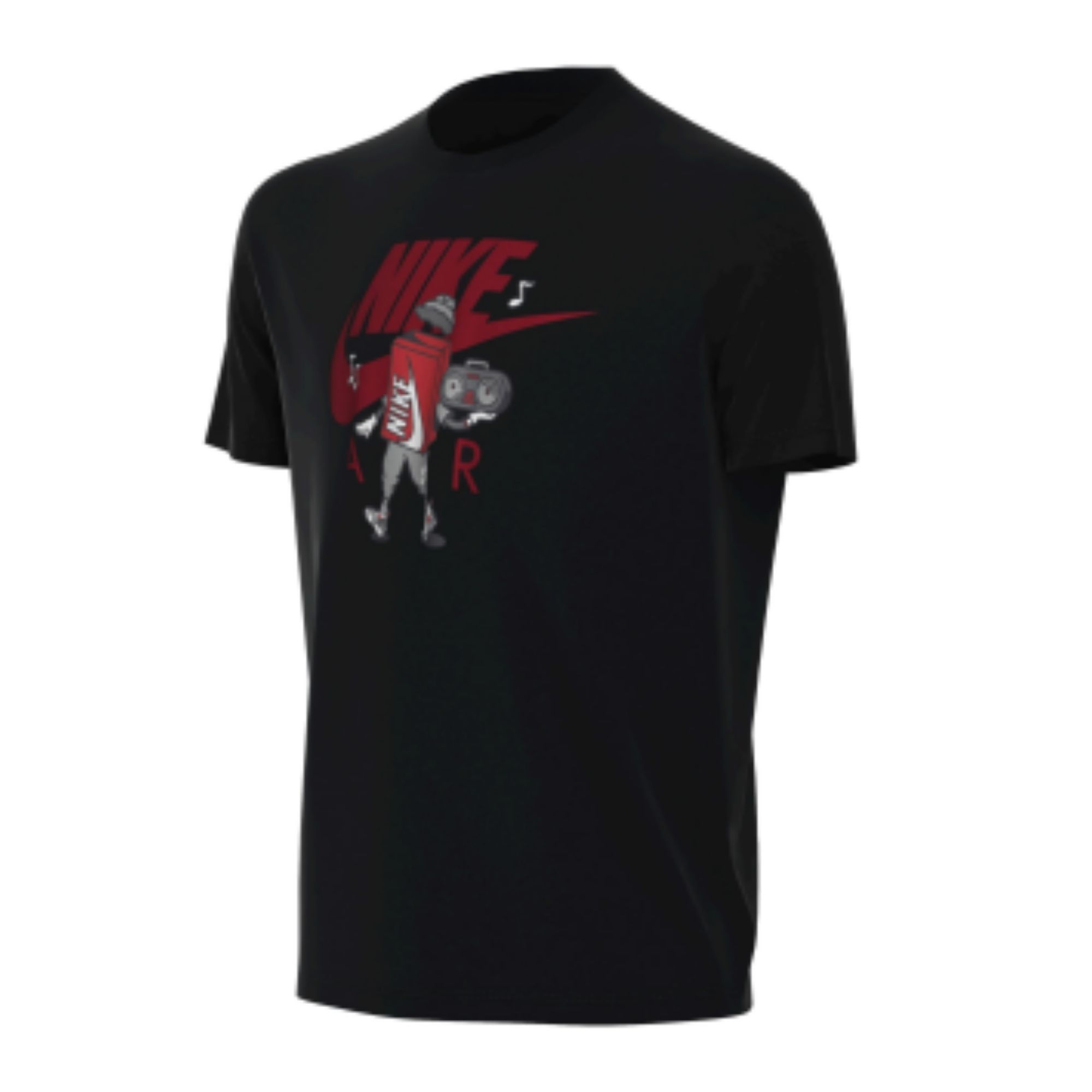 Camiseta Nike Nsw Tee Boxy 2 Infantil - Preta