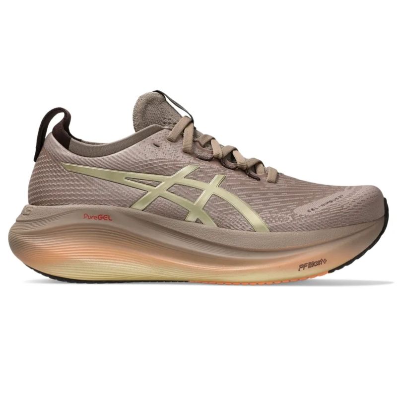 tenis-asics-gel-nimbus-luxe-27-feminino-marrom-dourado