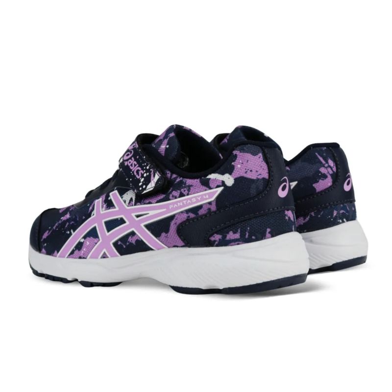 tenis-asics-fantasy-4-infantil-marinho-rosa