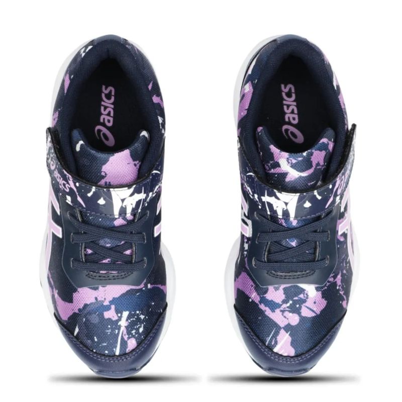 tenis-asics-fantasy-4-infantil-marinho-rosa