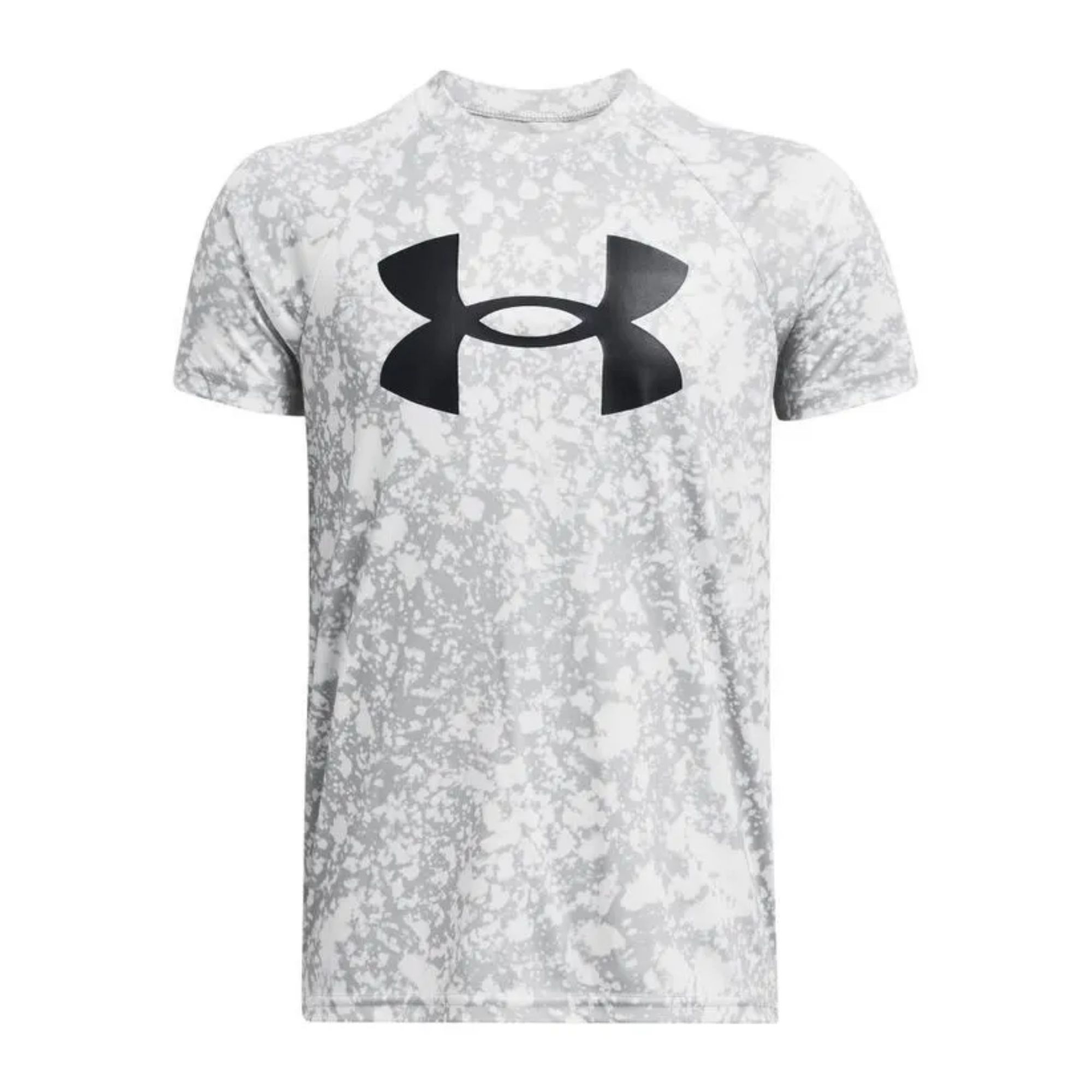 Camiseta Under Armour Treino Tech Printed Infantil - Cinza