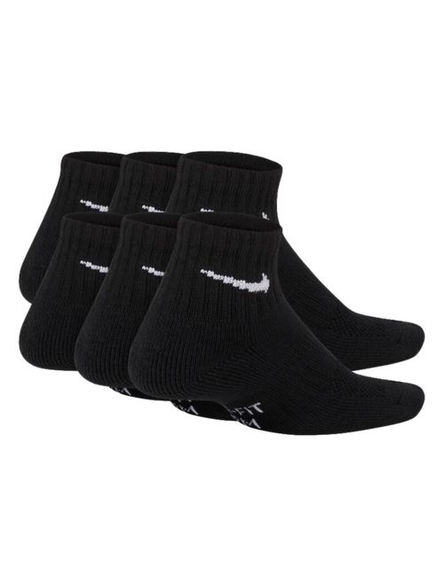 Kit Meias Nike Everyday Cush Ankl 6 Pares Infantil - Preta