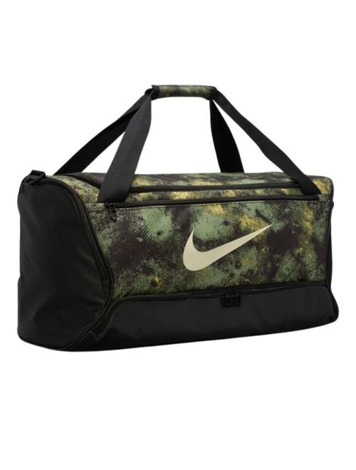 Bolsa Nike Brasilia Duffel Bag 60L Masculina - Preta/Verde Militar