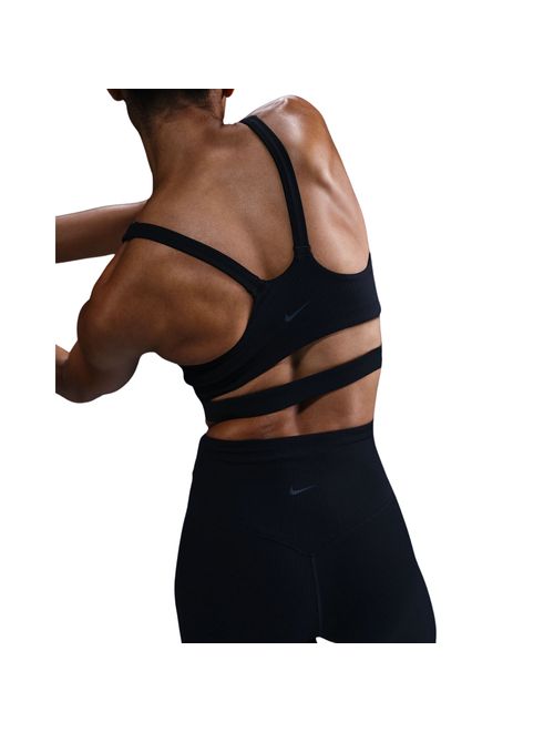 Top Nike Zenvy Rib Bra Feminino - Preto