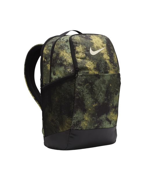 Mochila Nike Brasilia 24L Masculina - Preta/Verde Militar