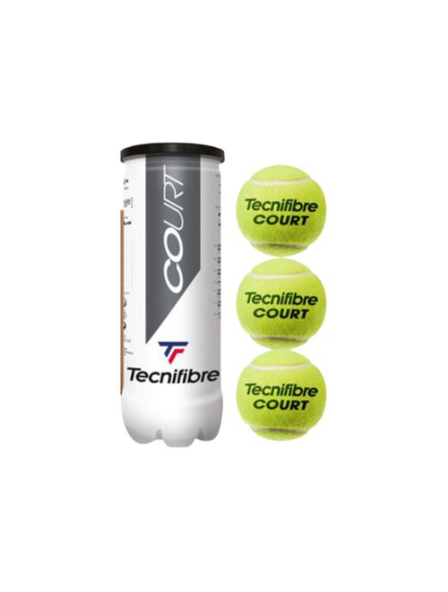 Bola de Tênis Tecnifibre Court X 3 Unissex - Verde