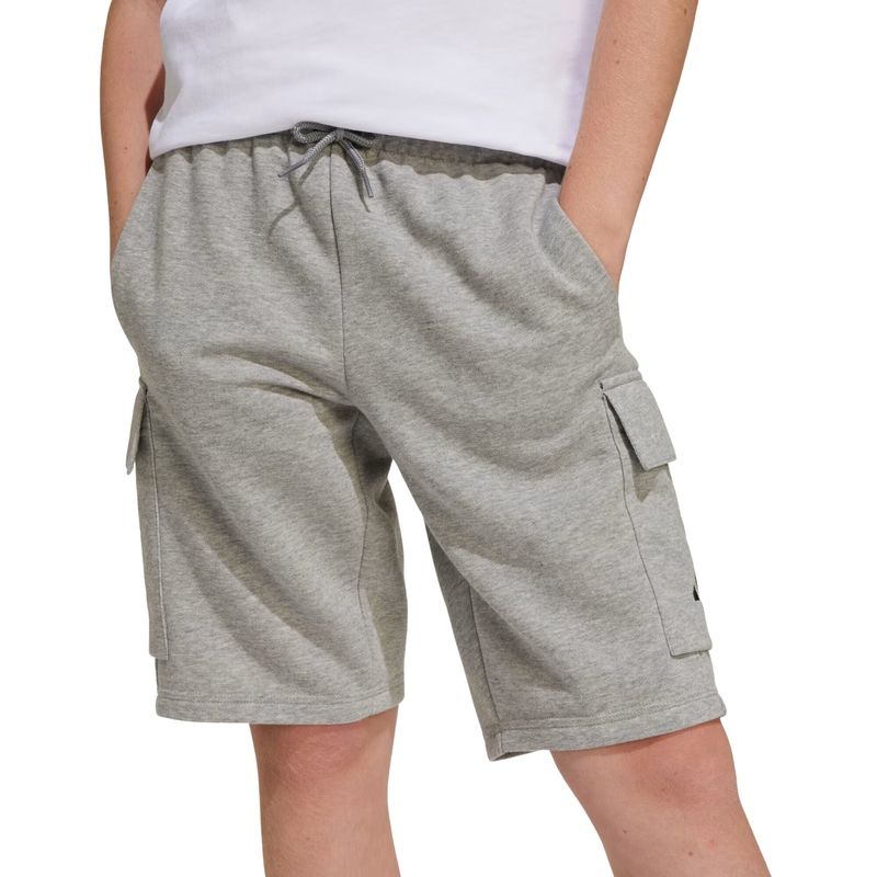 shorts-cargo-adidas-essencial-infantil-cinza