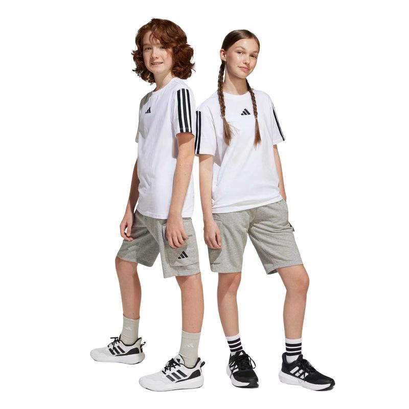 shorts-cargo-adidas-essencial-infantil-cinza