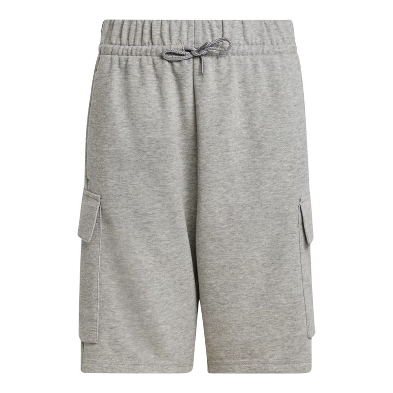 shorts-cargo-adidas-essencial-infantil-cinza