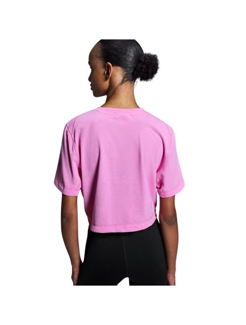 Camiseta On Running Train-T Crop Feminina - Pink