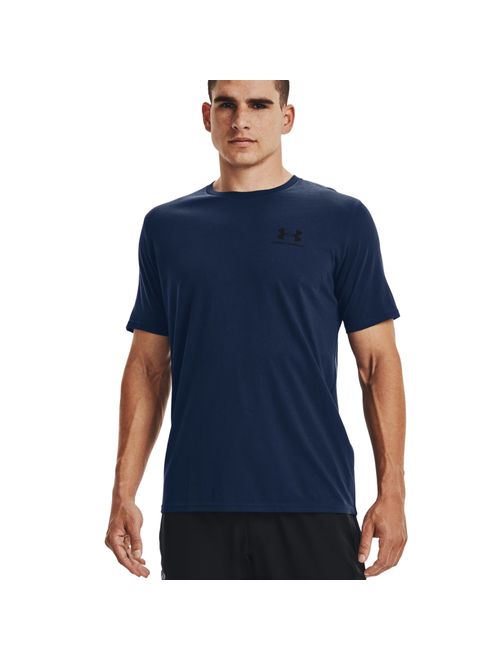 Camiseta Under Armour Sportstyle Left Chest Masculina - Azul Marinho